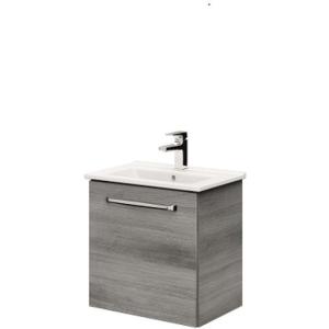 IS Line Basic WC Waschtischunterschrank 55 Gra­phit Struk­tur quer