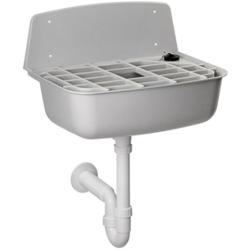 Ausgusbecken aus kunstoff, weiß