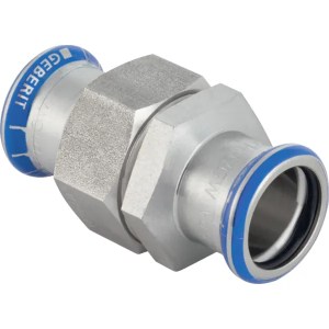 Geberit Mapress Edelstahl Verschraubung mit Überwurfmutter aus CrNi-Stahl