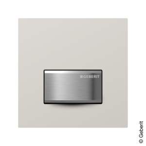 Geberit Sigma50 weiß/chrom HyTouch Urinal Handauslösung pneumatisch