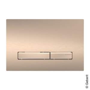 Geberit Sigma50 Drückerplatte rotgold gebürstet