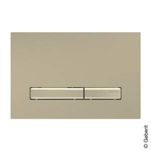 Geberit Sigma50 Drückerplatte messing gebürstet