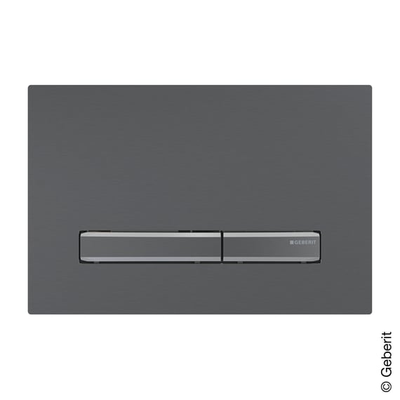 Geberit Sigma50 Drückerplatte schwarz chrom gebürstet