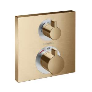 Hansgrohe Ecostat Square Thermostat, für Wanne / Dusche bronze gebürstet
