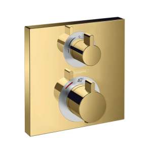 Hansgrohe Ecostat Square Thermostat, für Wanne / Dusche gold