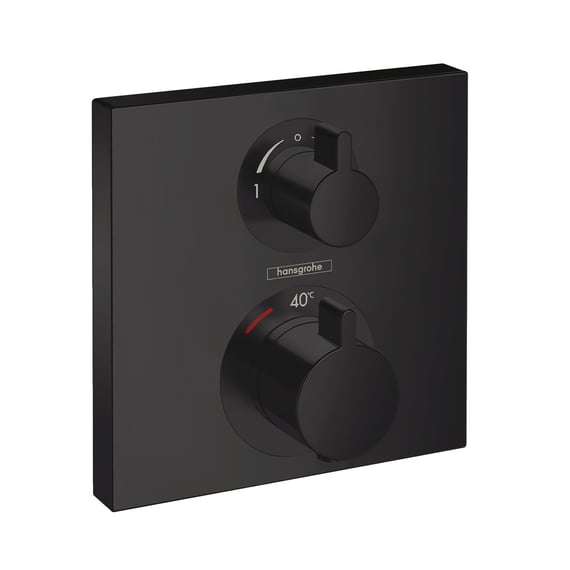 Hansgrohe Ecostat Square Thermostat, für Wanne & Dusche schwarz matt