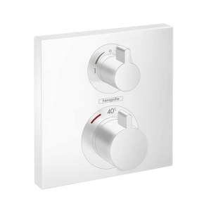 Hansgrohe Ecostat Square Thermostat, für Wanne / Dusche weiß matt