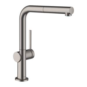 Hansgrohe Talis M54 Küchenarmatur, ausziehbar, schwenkbar schwarz chrom gebürstet